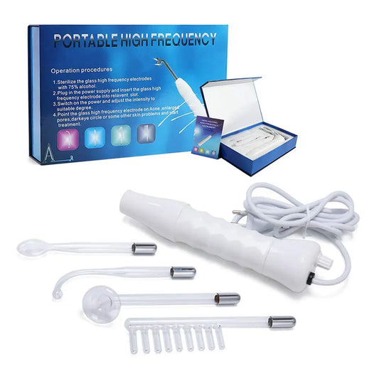 JMT-583114 Handheld High Frequency Electric Facial Wand for Skin Treatment and Beauty Care