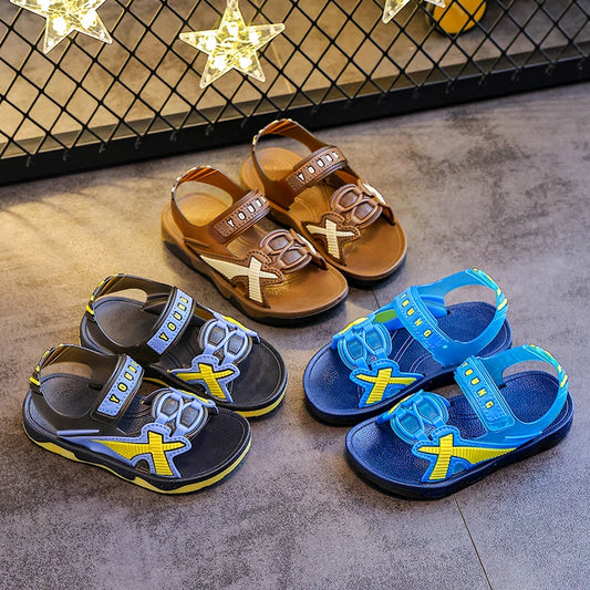 JMT-676554 Boys' Slides and Slippers Kids' Beach Shoes Wholesale PVC Children's Summer Sandals for Outdoor Play