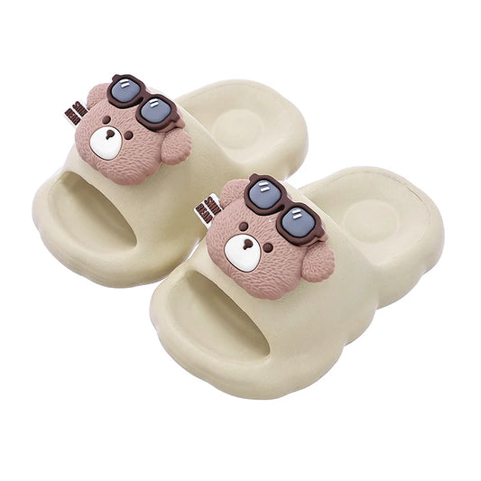 JMT-152266 Lovely Kids' 3D Cartoon EVA Beach Sandals Anti-Slip Soft Sole Summer Slippers Cute and Comfortable Indoor-Outdoor Slides