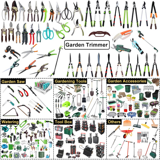 JMT-885834 Heavy Duty Pruning Shear Set for Trees and Shrubs - Includes Lopper and Scissors for Yard and Garden Care