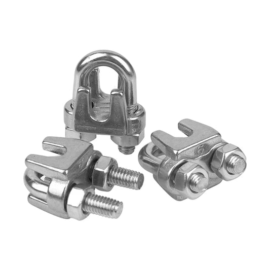 JMT-605898 Stainless Steel Wire Rope Clips and U Bolt Saddle Fasteners for M2-M14 Wire Ropes