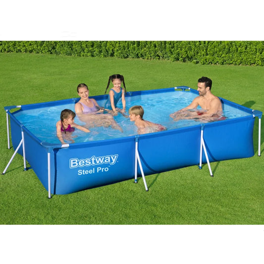 JMT-256458 Above Ground Swimming Pool for Outdoor Use, Easy to Install, Durable Container Design