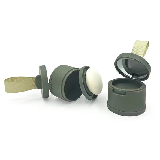 JMT-253130 Customisable Loose Powder Makeup Jar with Sponge Ball Applicator