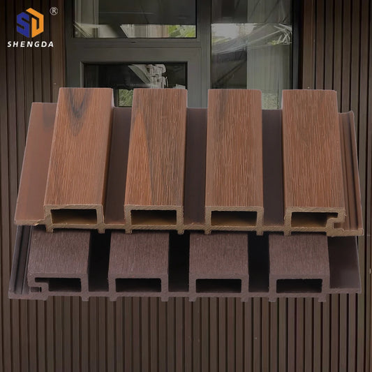 JMT-233098 Outdoor WPC Fluted Wall Cladding Panel for Wood House Exterior Siding