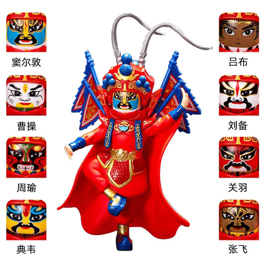 JMT-720202 Chinese Face-Changing Opera Doll Action Figure - Peking Mask PVC Model