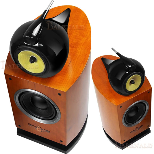 JMT-382602 Hi-Fi 8-Inch Three-Way Bookshelf Speaker with Nautilus Audio Design