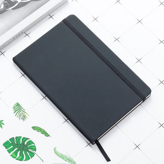 JMT-747082 Custom A5 Hardcover Journal Notebook with Embossed Logo in PU Leather