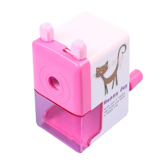 JMT-792714 Cartoon Hand Cranked Pencil Sharpener for Students - Durable, Fun, and Functional Stationery