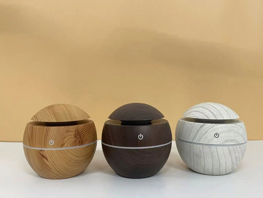 JMT-627146 Ultrasonic Wood Grain Humidifier for Aromatherapy - Mini LED Humidifier for Home Use