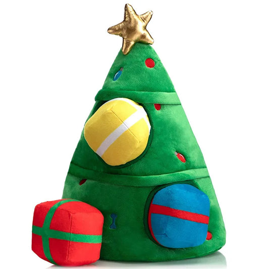 JMT-416650 Eco-Friendly Rubber Latex Christmas Tree Squeaky Toy for Dogs