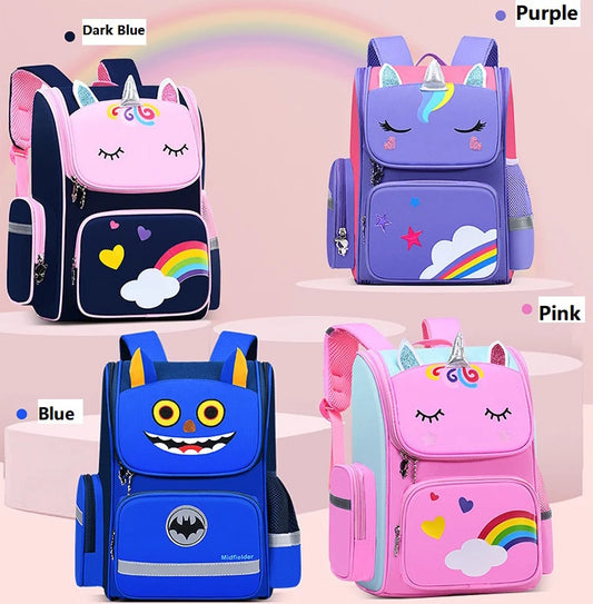 JMT-881098 Cartoon Unicorn School Backpack for Kids - Stylish and Convenient Travel Bag