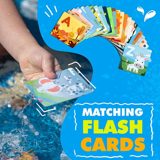 JMT-664394 68-Inch Outdoor Sprinkler Play Mat Wading Pool for Kids - Water Learning Toy