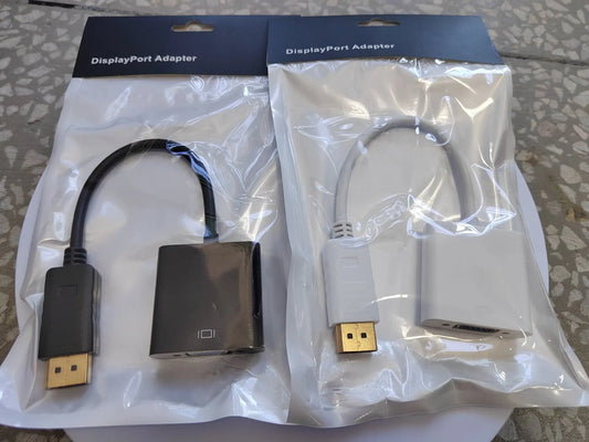 JMT-368138 DisplayPort to VGA Adapter Cable for Projectors and Laptops - DP Male to VGA Female Converter