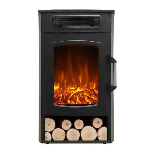 JMT-894730 Freestanding Indoor Electric Fireplace with 3D LED Log Flame Effect