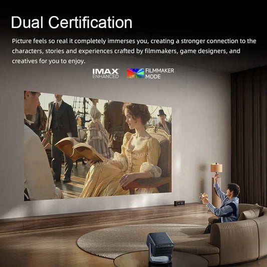 JMT-245130 4K UHD Triple Color Laser Projector for Home Theatre - 3840x2160 Resolution, 3D Capable