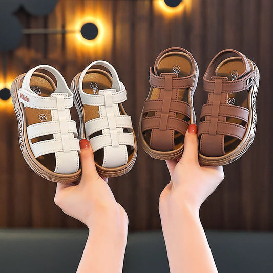 JMT-824586 Lightweight Children's Sandals New Summer Cute Beach Jelly Sandals Non-Slip Safe Rubber Baby Shoes for Boys and Girls