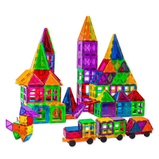JMT-532490 Magnetic Building Blocks Set for Creative Assembly and Educational Play – Colourful DIY Tiles for Kids
