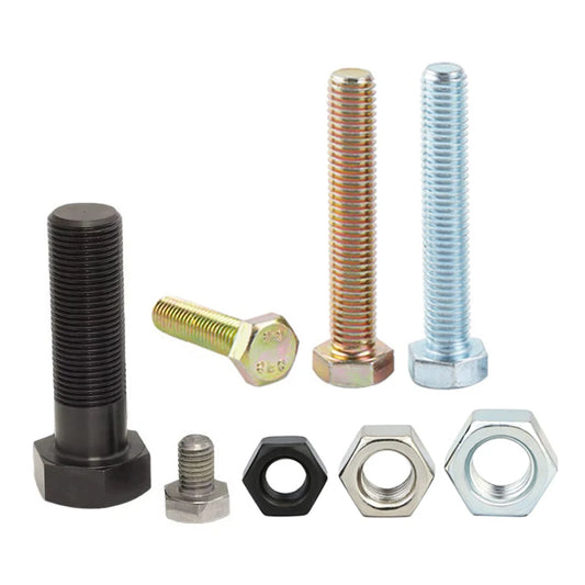JMT-213834 Hex Bolts and Nuts for Industrial Applications, Durable Fasteners for Assembly