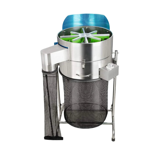 JMT-410122 18-Inch Stainless Steel Automatic Leaf Trimmer with Hydroponic Tipping Bucket for Gardening Tools