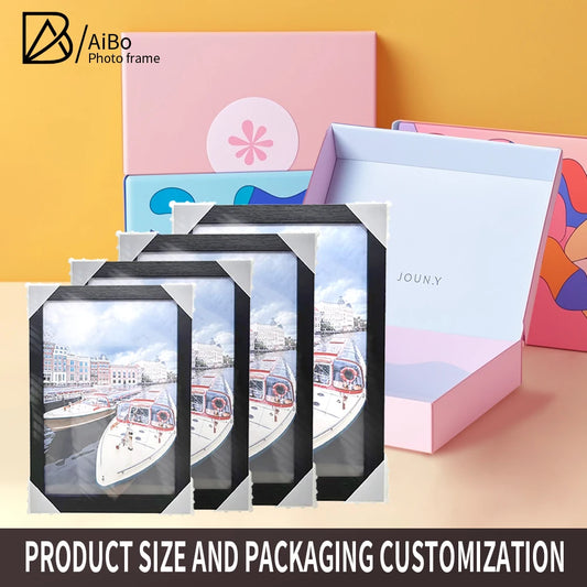 JMT-457034 Wooden Photo Frames in Black and White for Various Picture Sizes 3.5x5 to 12x16