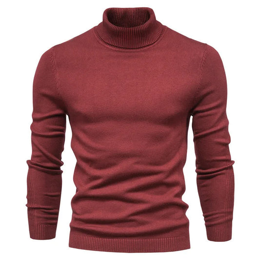 JMT-329098 Men Sweater Fall and Winter Men's Pullover Shirt New Bottoming Shirt Slim High Neck Casual Knit Sweater Thread Sweater