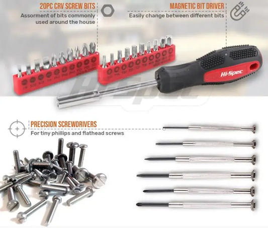 JMT-160650 Carbon Steel Tool Kit Set: Wrench, Screwdriver, and Ruler for Automotive and Handyman Use