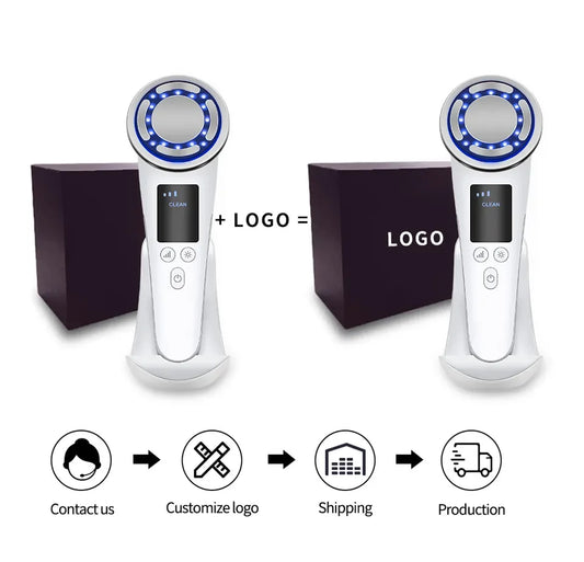 JMT-615882 Microcurrent Facial Massager Tool for Home Use – Cooling and Firming Galvanic Skin Care Device