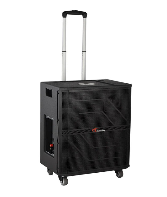 JMT-053770 10-Inch Portable Bluetooth Outdoor DJ Subwoofer Speaker with High-Power Bass for Parties