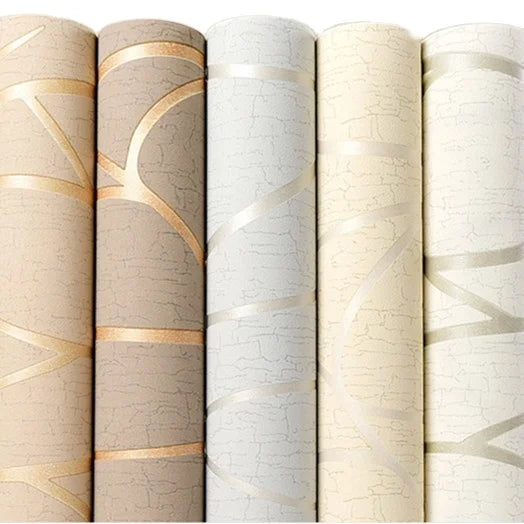 JMT-102026 Modern Striped 3D Non-woven Wallpaper for Home Decoration in Living Room and Bedroom