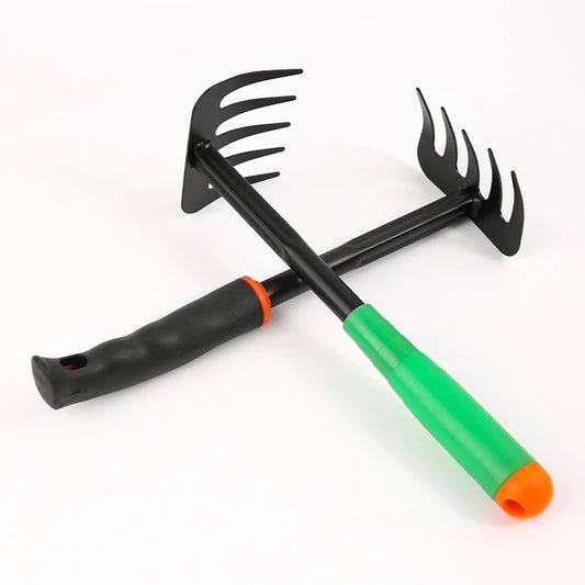 JMT-229322 Mini Garden Fork with Five Teeth for Efficient Weed Removal and Grass Digging