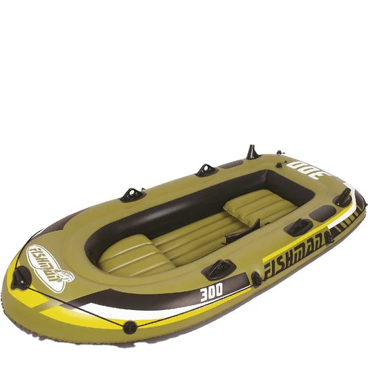 JMT-274570 Inflatable Fishing Boat Set - 300 Model, 252cm x 125cm x 40cm, PVC Material