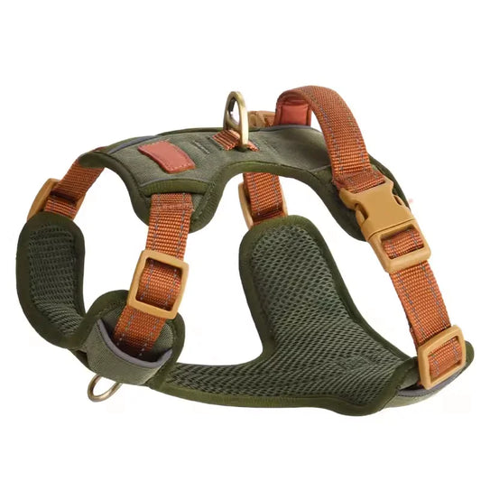 JMT-595466 Tactical Soft Padded Mesh and Oxford Fabric Dog Harness for Large Dog Training and Walking