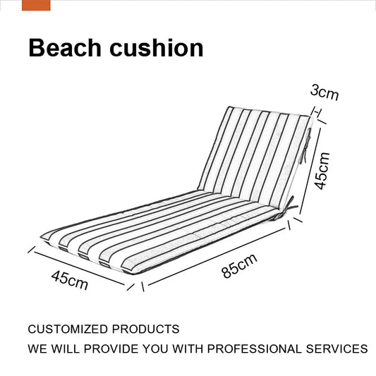 JMT-702730 Weather Resistant Outdoor Lounge Cushions for Patio and Pool Chairs