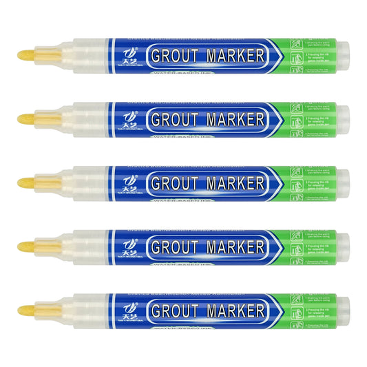 JMT-457610 Non-Toxic Water-Based Grout Marker Pen for Tile Repair in 12 Colours