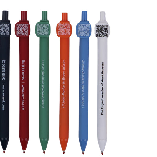 JMT-511114 Customised Plastic Writing Pens in Assorted Colours for Marketing and Office Use