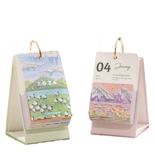 JMT-740170 Custom Full Colour Monthly Executive Wall Desk Calendar 2024 with Logo Printing