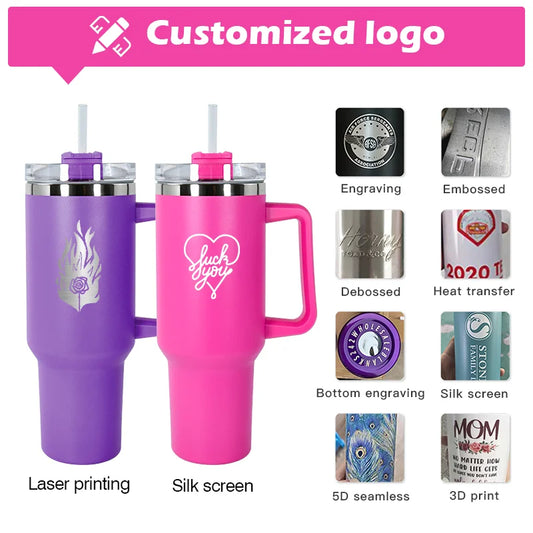 JMT-929610 Personalised 40oz Stainless Steel Travel Mug with Flexible Handle for Nurses