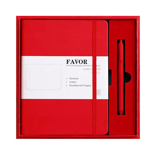 JMT-697354 Customisable A6 A5 B5 PU Leather Journal Planner Set with Pen and Gift Box for Corporate Use