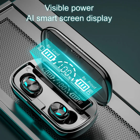 JMT-000266 X8 TWS Wireless Earphones with BT 5.1, Waterproof In-ear Design, Hifi Bass Sound, Touch Control and LED Display