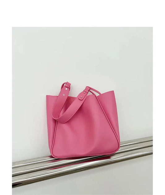 JMT-000778 Soft Leather One Shoulder Messenger Bag - Casual Retro Design in Various Colours