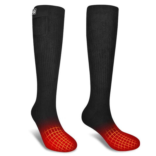 JMT-000970 Men's Electric Heating Socks with Far Infrared Fiber and Anti-Slip Design, Cotton-Spandex Blend