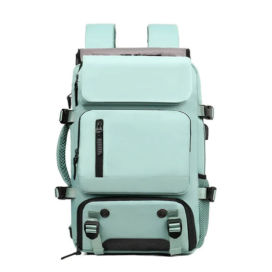 JMT-002570 Lightweight Waterproof Laptop Backpack with USB Charging and Dry Wet Separation Compartments
