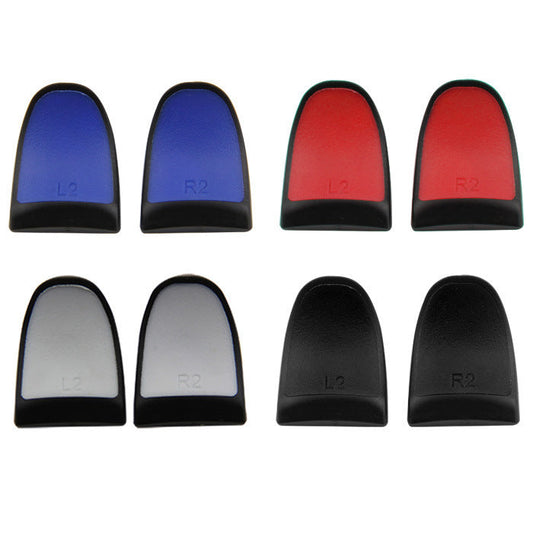 JMT-004874 PS4 L2 R2 Replacement Handle Buttons Set - Durable ABS + Rubber Material, Compatible with PS4 Game Controllers