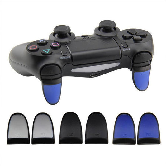 JMT-004874 PS4 L2 R2 Replacement Handle Buttons Set - Durable ABS + Rubber Material, Compatible with PS4 Game Controllers