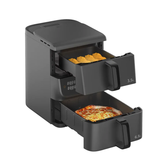 JMT-006602 10L Dual Core Air Fryer with Nonstick Coating for Easy Home Cooking