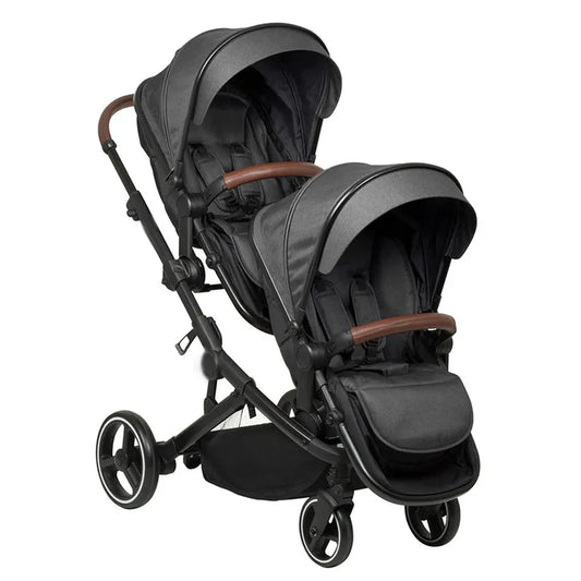 JMT-006986 Lightweight Aluminium Stroller Wagon for Twins - Versatile Baby Buggy with Ample Storage Space