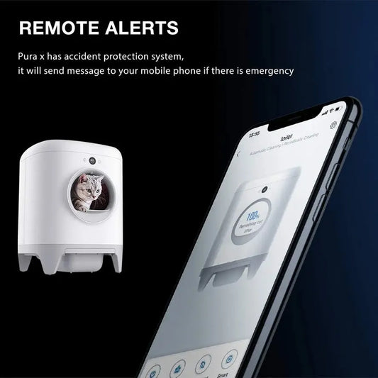 JMT-007370 Intelligent Self-Cleaning Cat Toilet with App Control and Dual Odour Removal