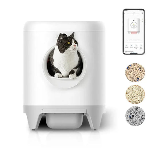 JMT-007370 Intelligent Self-Cleaning Cat Toilet with App Control and Dual Odour Removal
