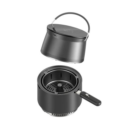 JMT-007754 Portable Lightweight Oil-Free Charcoal Air Fryer for Outdoor Camping