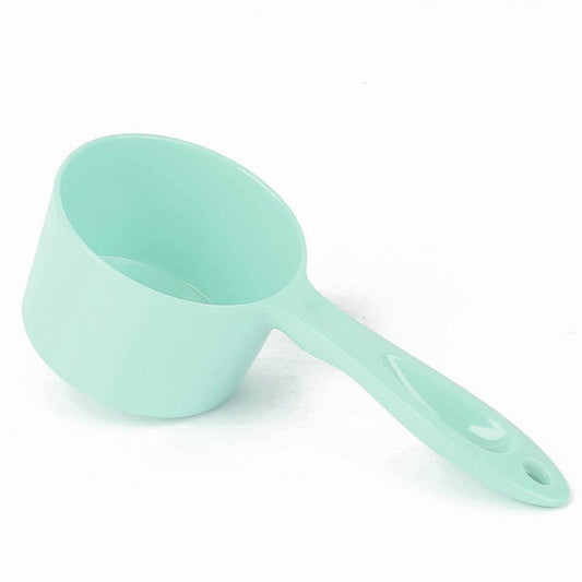 JMT-007818 Ergonomic Pet Food Scoop for Dogs, Cats, Birds, and Rabbits - 1/2 Cup Capacity, Dishwasher Safe, Durable Melamine Design